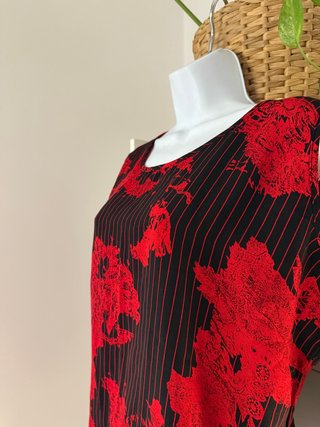 Blusa oversize y fluida rayas diplomáticas XL