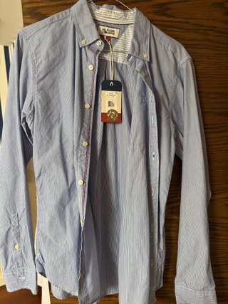 Camisa Tommy Hilfiger Rayas Azules y Blancas
