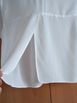 Blusa blanca Pull&Bear manga corta talla M