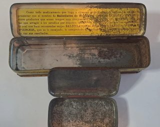 2 Scatole di Lattine Vintage per Medicinali