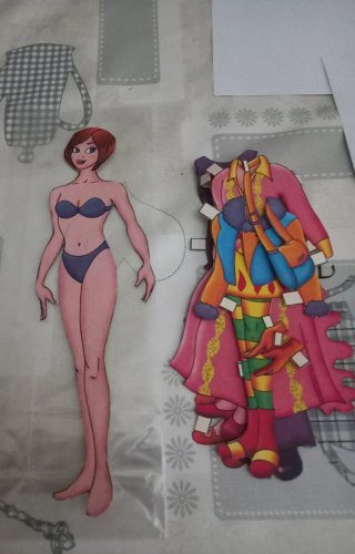 Conjunto di Bambole Ritagliabili Vintage