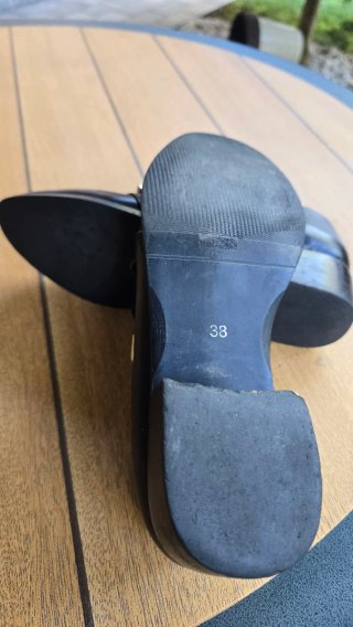 Scarpe rock fibbie e borchie tg.38