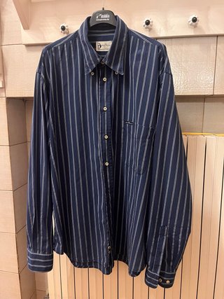 Camicia Sergio Tacchini Uomo xl Righe Blu Bianco