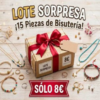 Lote sorpresa 15 piezas bisutería