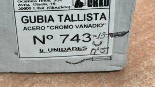 Gubia tallista Urko 743-13 perfil curvo