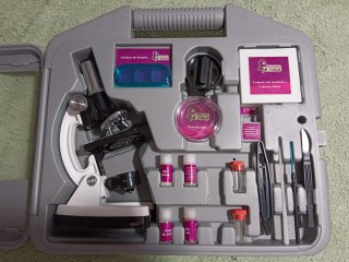 Microscopio Juguettos con Maletín y Accesorios