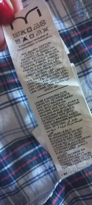 Camisa MLN cuadros S