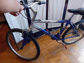 Bicicleta FREE QUER azul y blanca