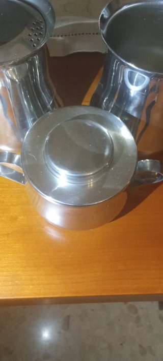 Juego café acero inoxidable alta calidad,Italia