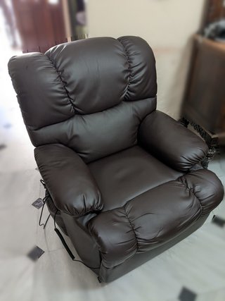 Poltrona Relax Massaggiante con Sollevamento Cioccolato