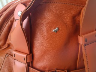 Bolso grande piel Mandarin Duck naranja