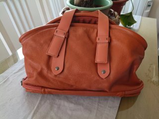 Bolso grande piel Mandarin Duck naranja