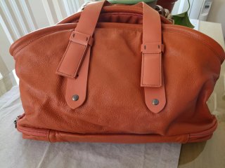 Bolso grande piel Mandarin Duck naranja