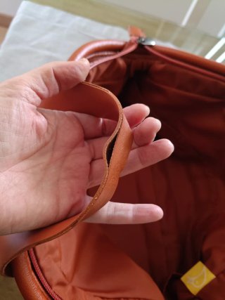 Bolso grande piel Mandarin Duck naranja