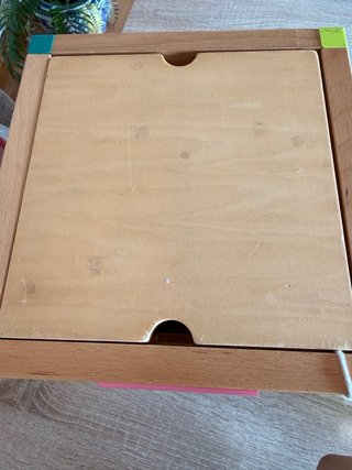 Cubo actividades madera bebé
