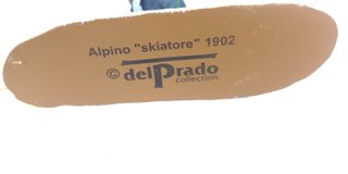 Figura Plomo Esquiador Alpino Italiano