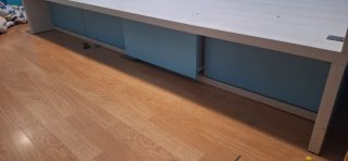 Cama infantil con cajones y escritorio