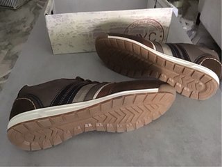 Zapatos NYC Talla 44 Marrón y Gris. A estrenar.