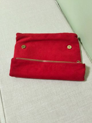 Bolso/Cartera de mano con cadena, ceremonia rojo