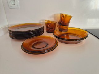 Platos Duralex Ámbar Vidrio