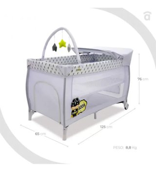 Cuna de viaje Asalvo Mix Plus + colchón plegable