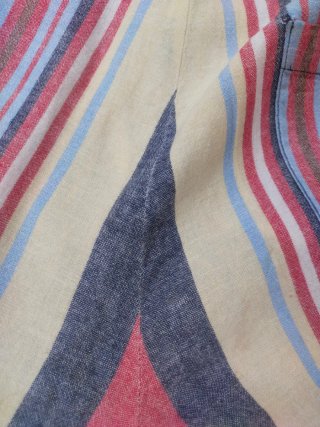 Shorts Paperbag fluidos Rayas Mango con cinturón