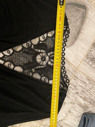 Abito donna nero con pizzo