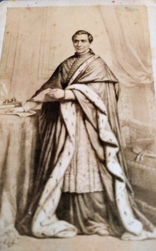 Antica foto Cardinale Giacomo Antonelli 1861