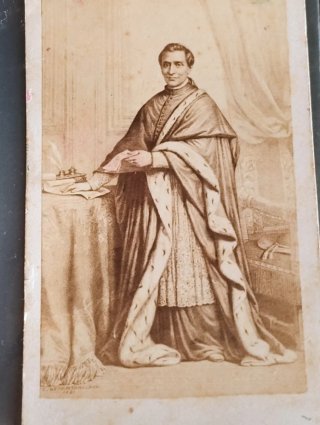Antica foto Cardinale Giacomo Antonelli 1861