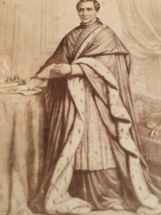 Antica foto Cardinale Giacomo Antonelli 1861