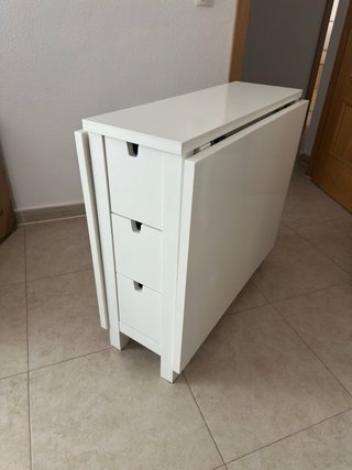 Mesa Abatible Ikea Blanca