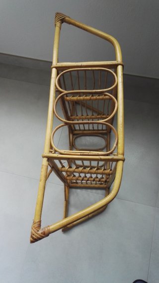 Estantería de bambú con 2 baldas