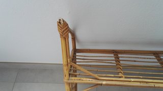 Estantería de bambú con 2 baldas