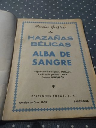 Novela grafica de Hazañas Belicas