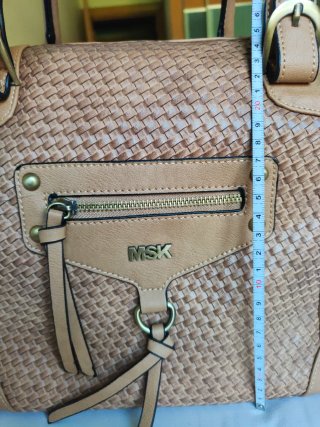 Bolso MSK Satchel Camel Mano y Bandolera