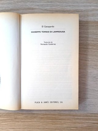 El Gatopardo Giuseppe Tomasi di Lampedusa