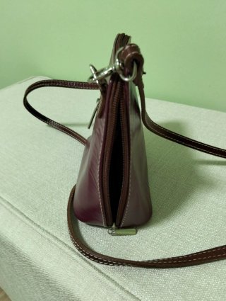 Bolso polipiel berenjena pequeño