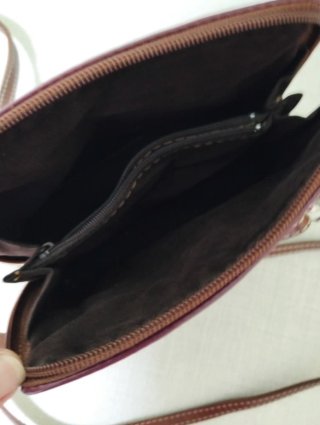 Bolso polipiel berenjena pequeño