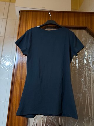 Blusa Conbipel nera con rouches