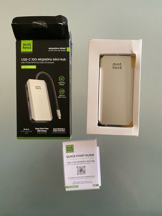 Hub USB-C 8in1 M.2 SSD HDMI 4K Mint Houz