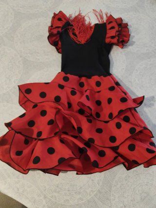 Vestido Sevillana Sabor Andaluz Talla 4