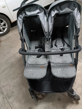 Silla gemelar gris