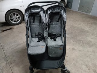 Silla gemelar gris