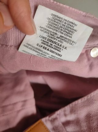Shorts vaqueros rosas