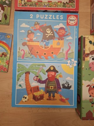 Lote Puzzles 3-5 años Disney, Stitch, Coches