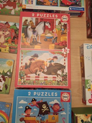 Lote Puzzles 3-5 años Disney, Stitch, Coches