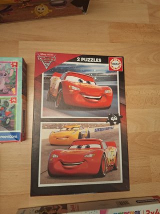 Lote Puzzles 3-5 años Disney, Stitch, Coches