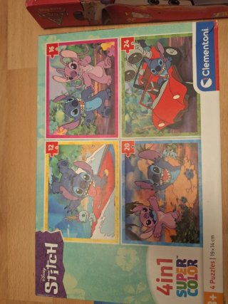 Lote Puzzles 3-5 años Disney, Stitch, Coches
