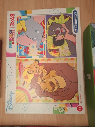 Lote Puzzles 3-5 años Disney, Stitch, Coches