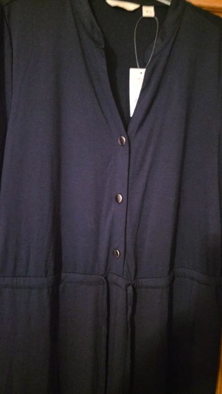 Mono azul marino viscosa Talla L